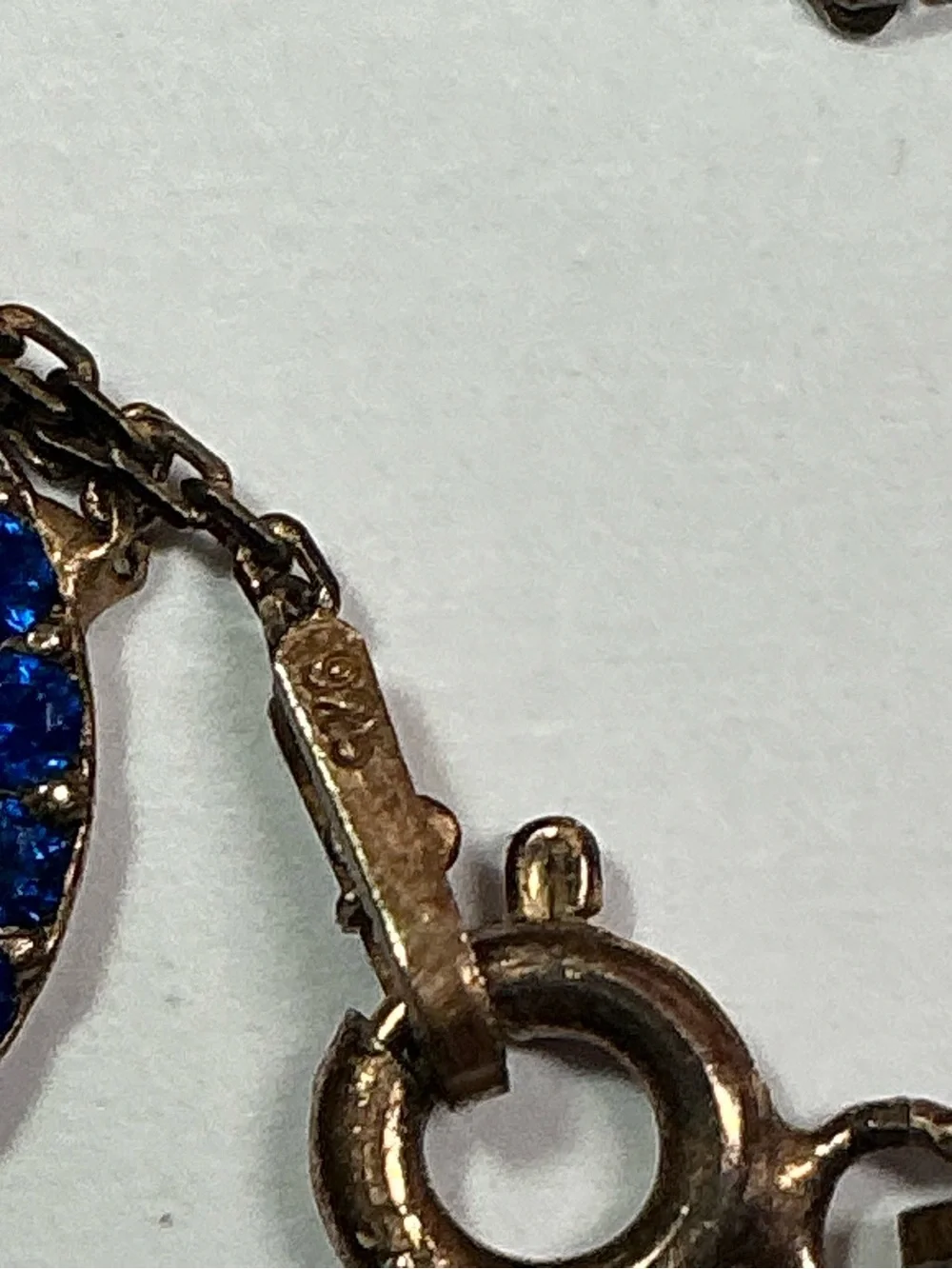 Sterling Silver Blue and White Halo Pendant Necklace